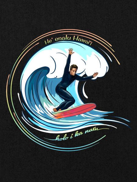 Surfer hawaïen