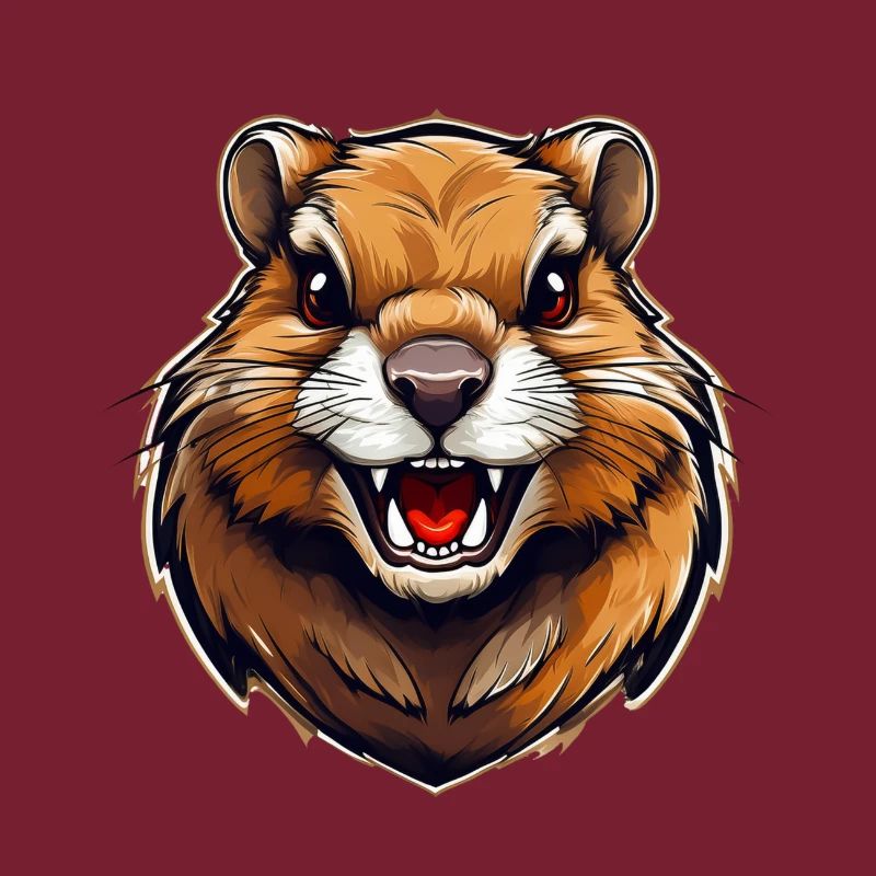 Wild angry animal pugnacious combative gopher