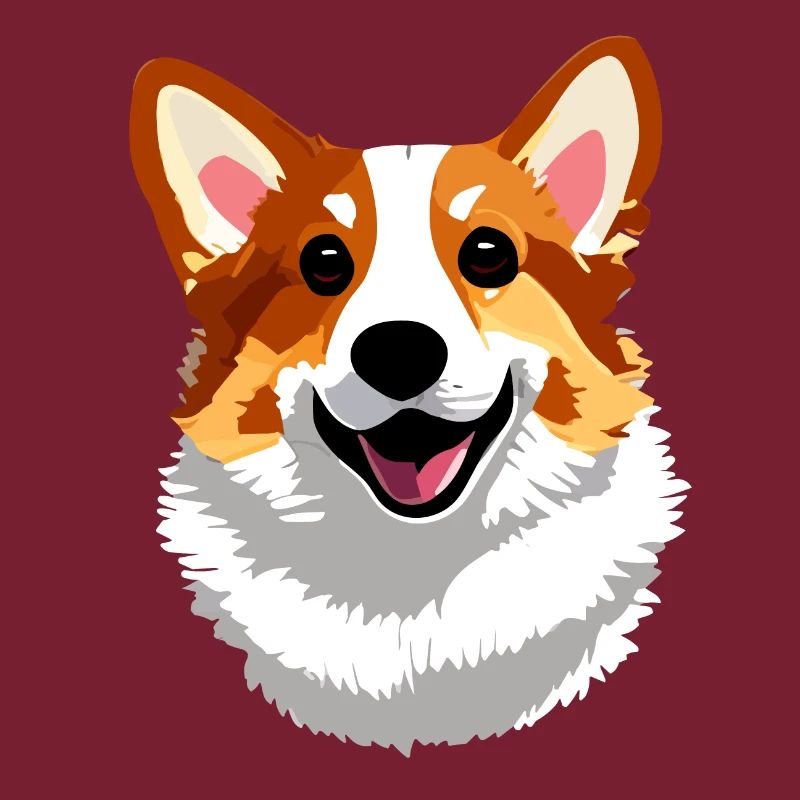 Cute happy corgi