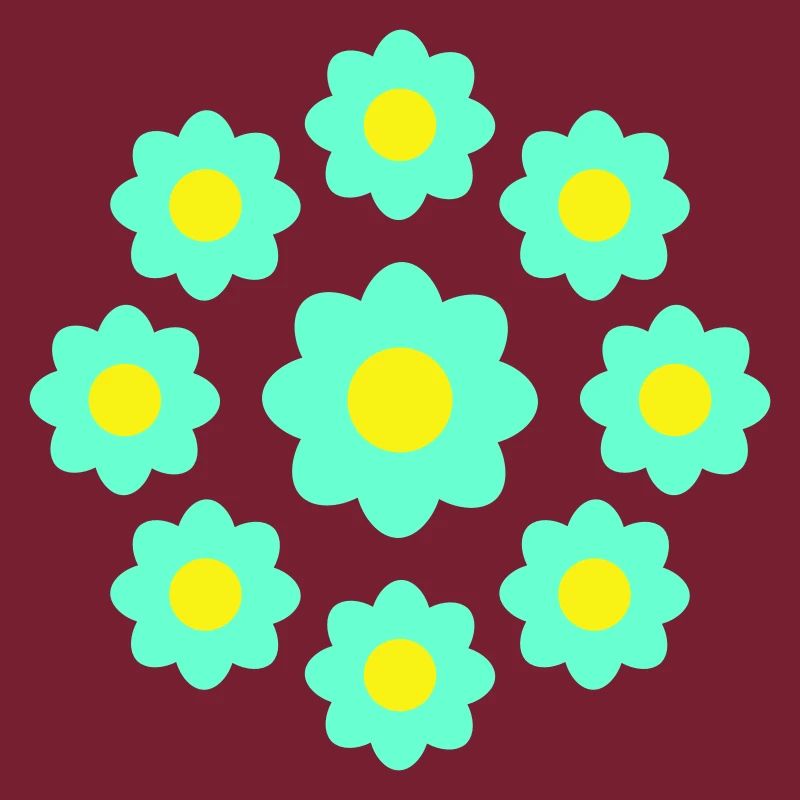 Beaucoup de fleurs colorées belle conception de motif décoratif
