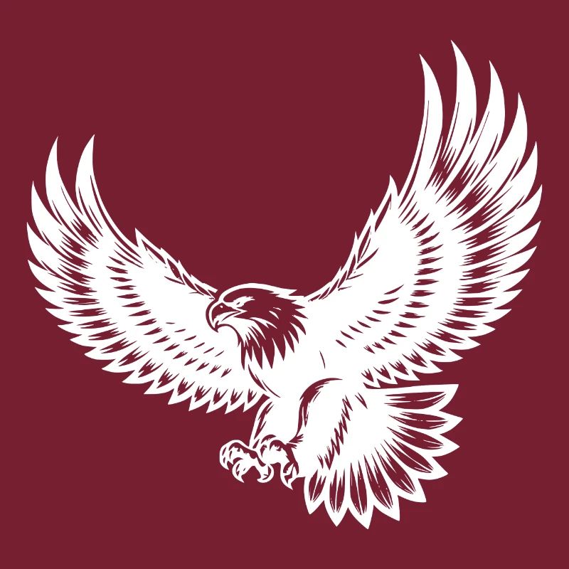 Aigle expressif aux ailes déployées