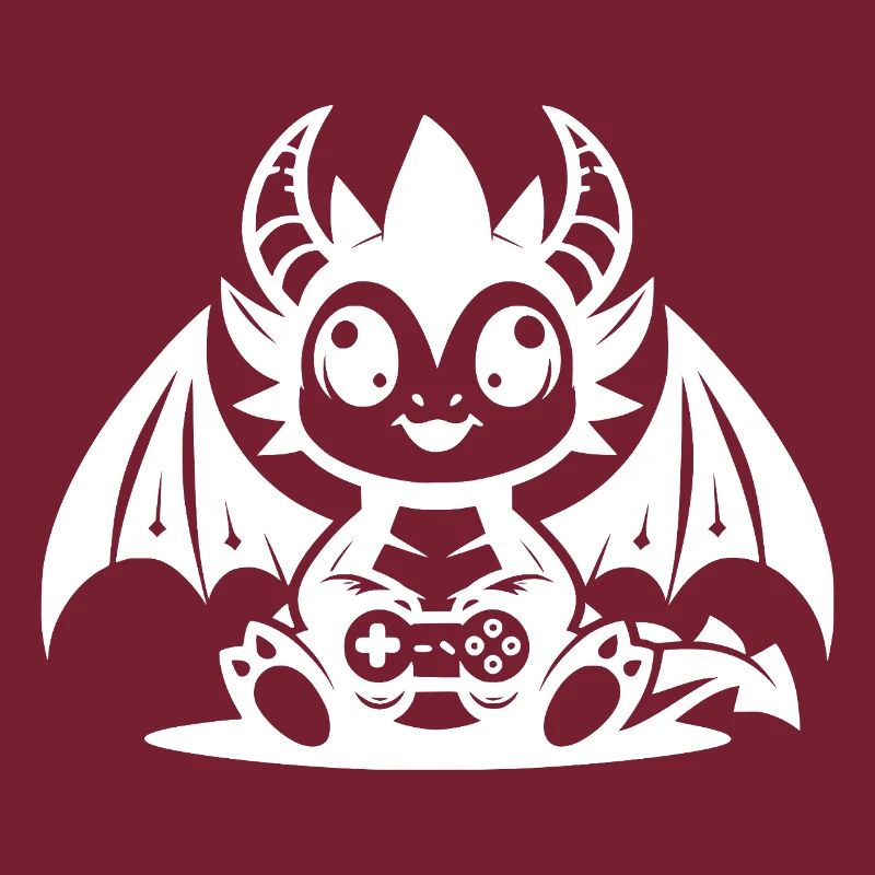 Little Kid Dragon with Horns and Controller