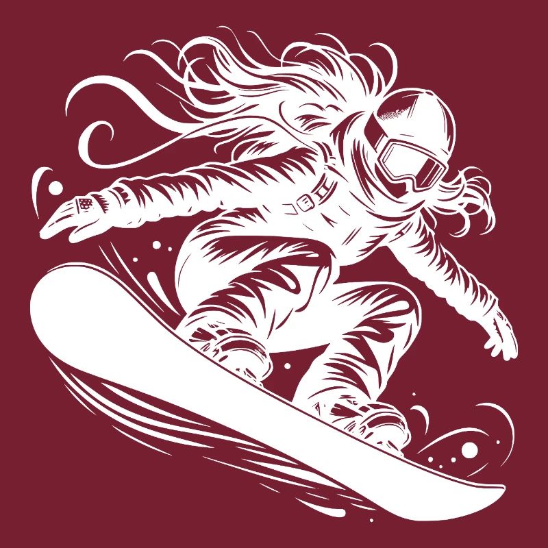 Dynamic snowboarder in action jump
