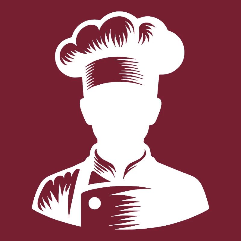 Chef and Kitchen Silhouette Portrait