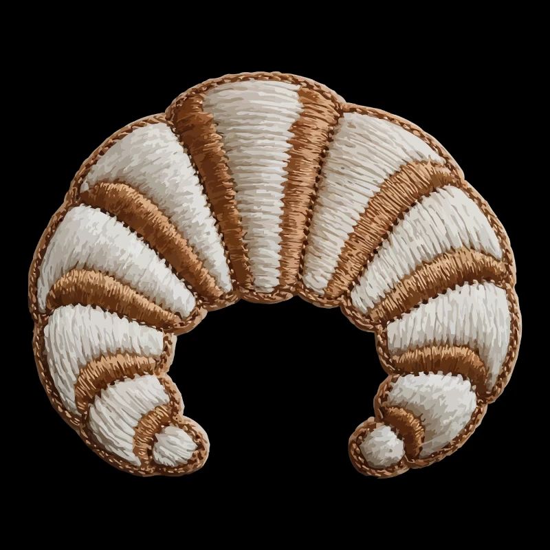 Croissant Brodé