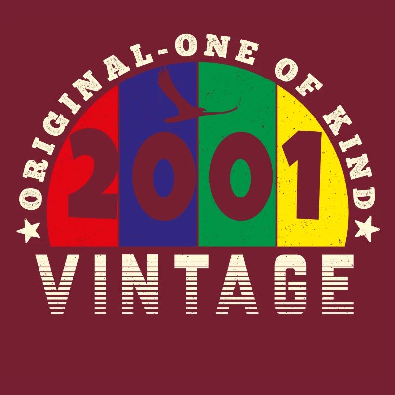 Vintage 2001 Retro - Bursdag