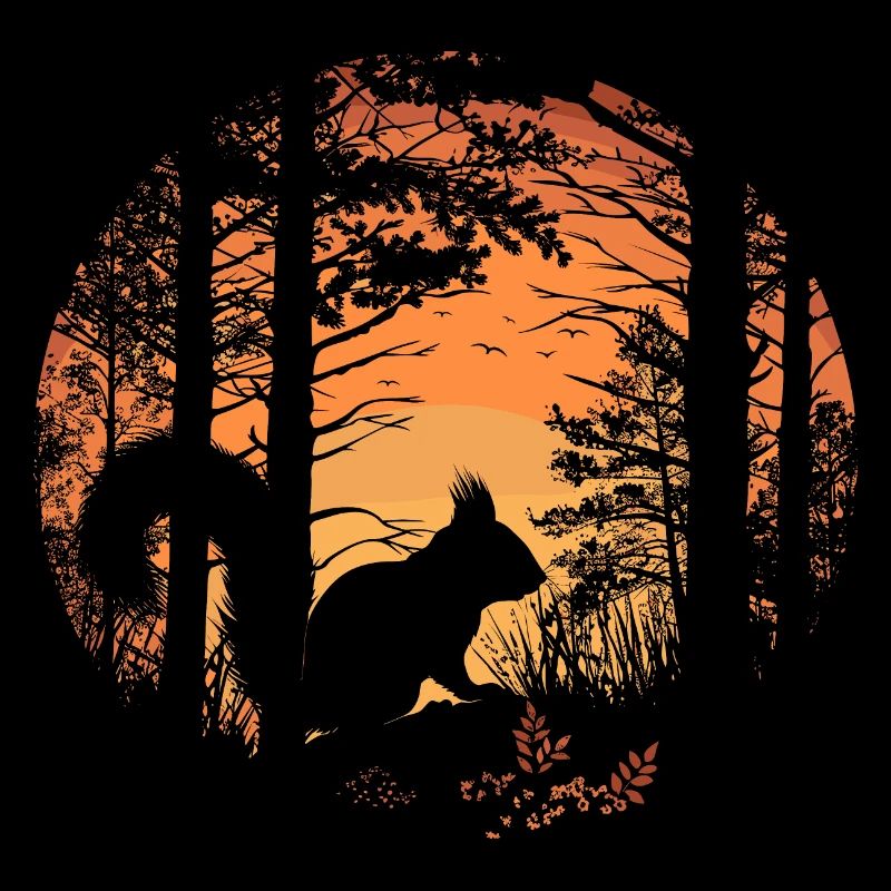 Eichhörnchen Wald Baumhörnchen Hörnchen