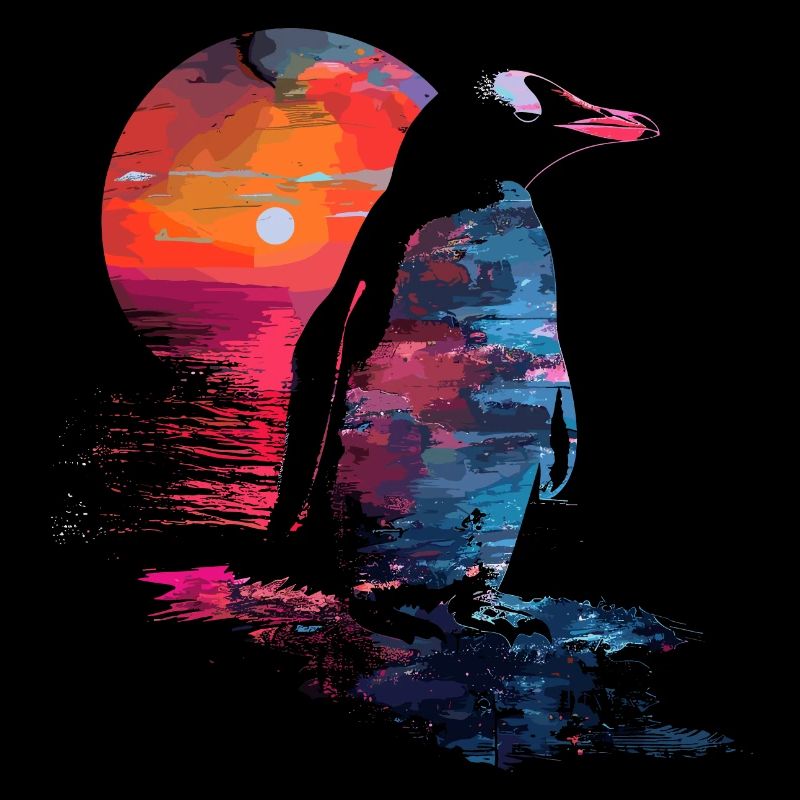 Pingouin Bébé oiseau poussin