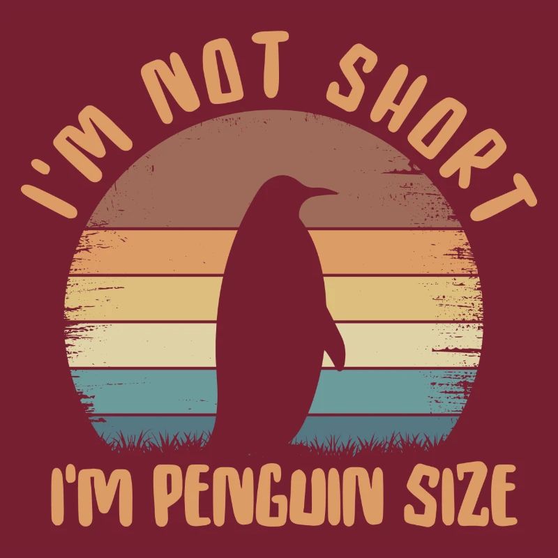 Ich bin nicht klein Ich bin Pinguin Größe Liebe Pinguine