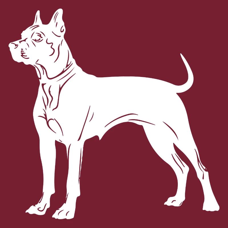Pit Hund Silhouette