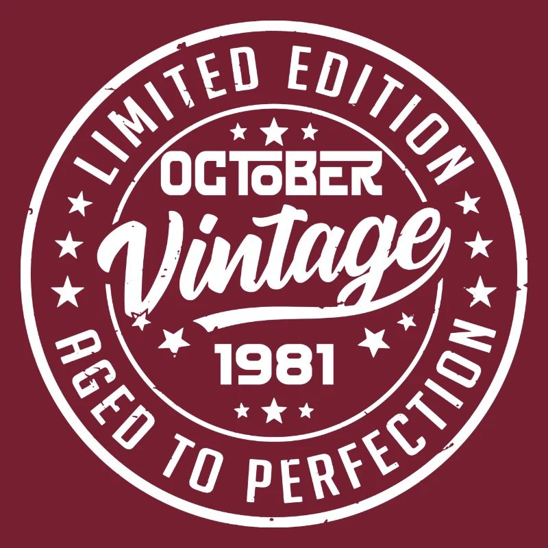 1981 Retro 1981 Octobre Anniversaire Octobre 1981
