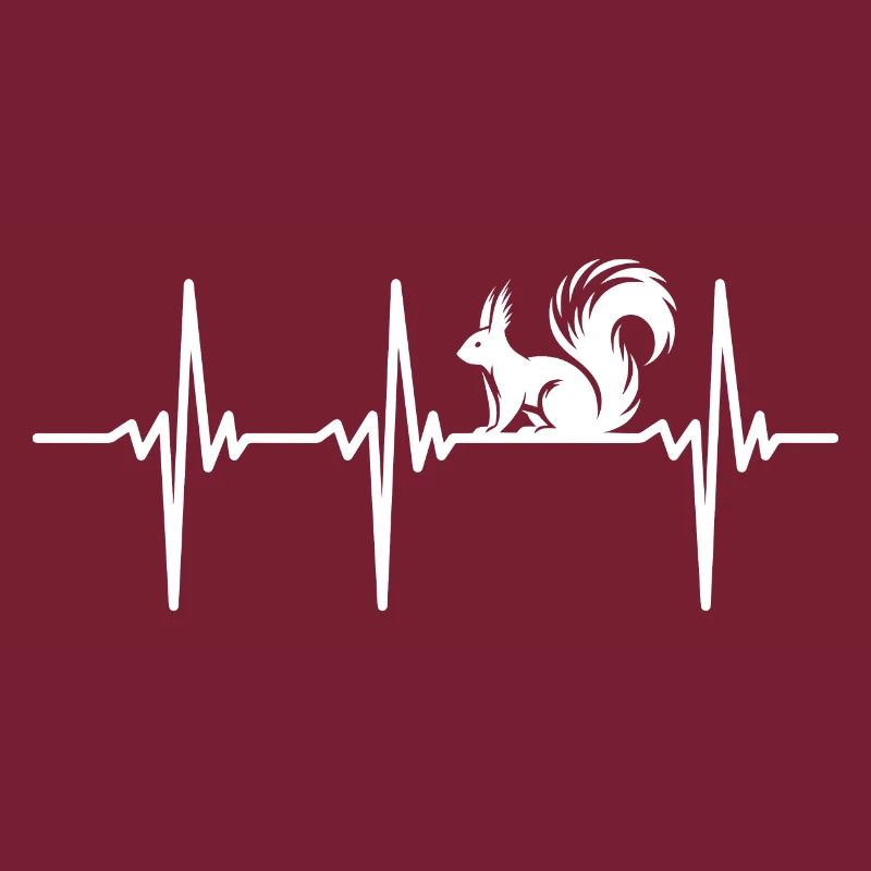 Heartbeat for cute squirrels
