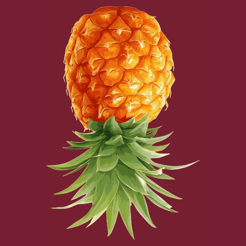 Ananas steht Kopf