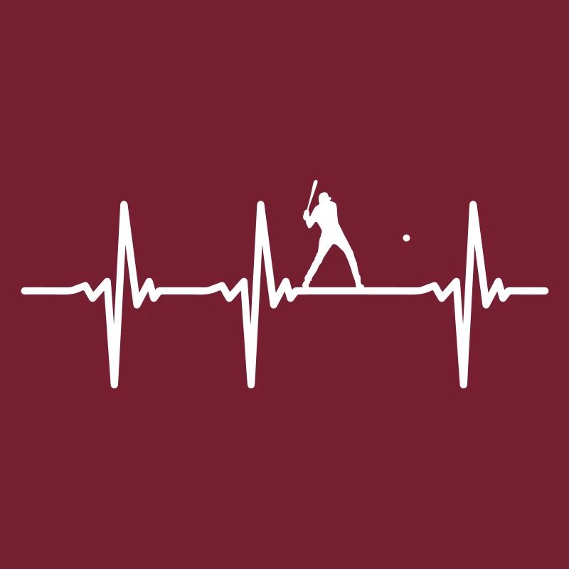 Heartbeat for Baseball Vector
