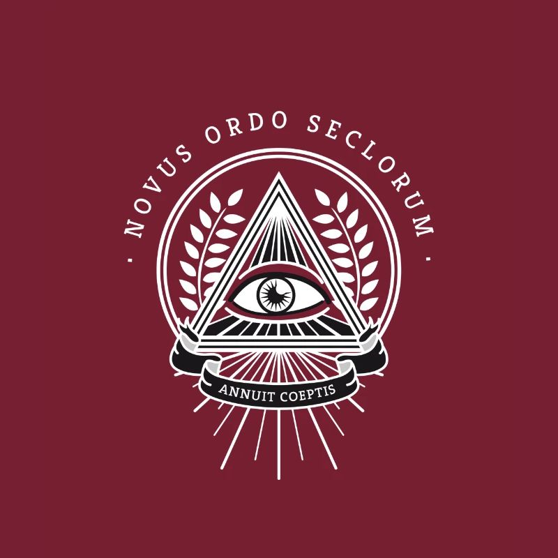 Illuminati œil omniscient pyramide de la société secrète