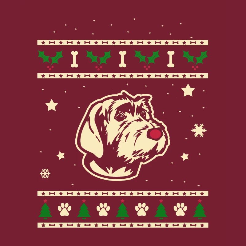 Wirehaired Pointing Griffon Weihnachtsgeschenk