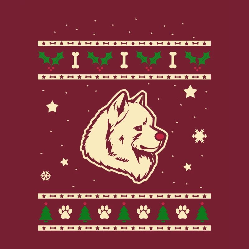 Samojeden Weihnachtsgeschenk