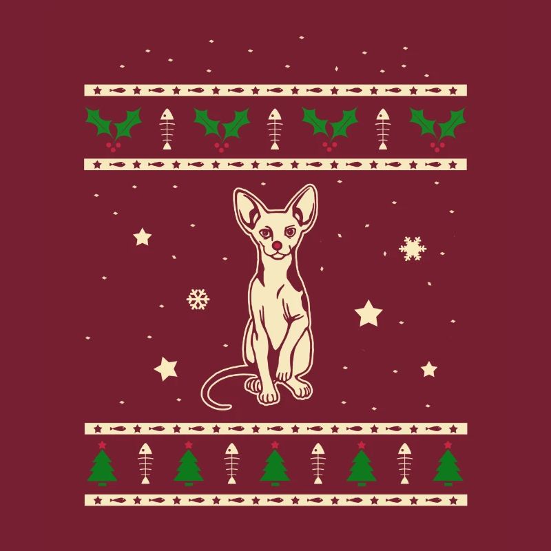 Sphynx Weihnachtsgeschenk