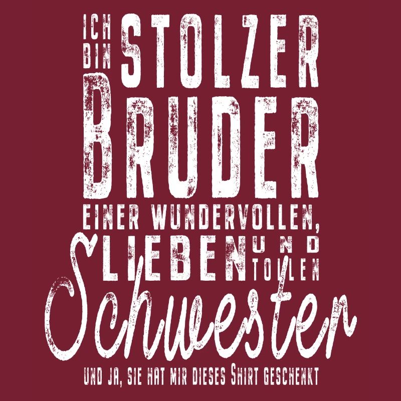 Ich bin stolzer Bruder einer tollen Schwester