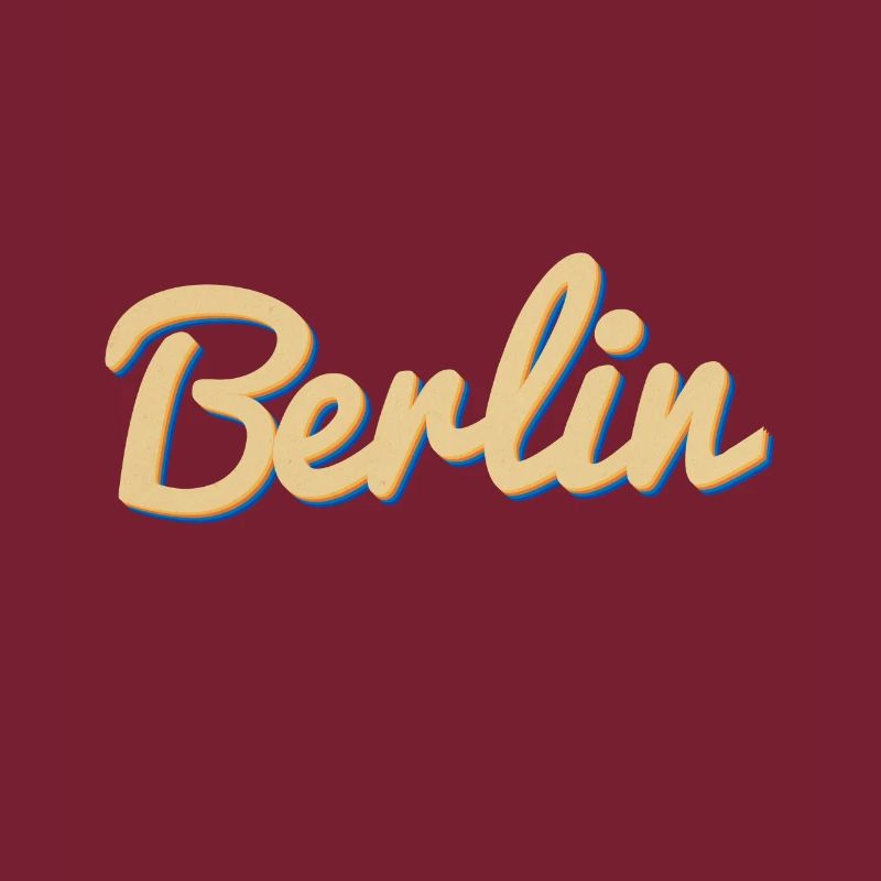 Mot-symbole Berlin Script Vintage