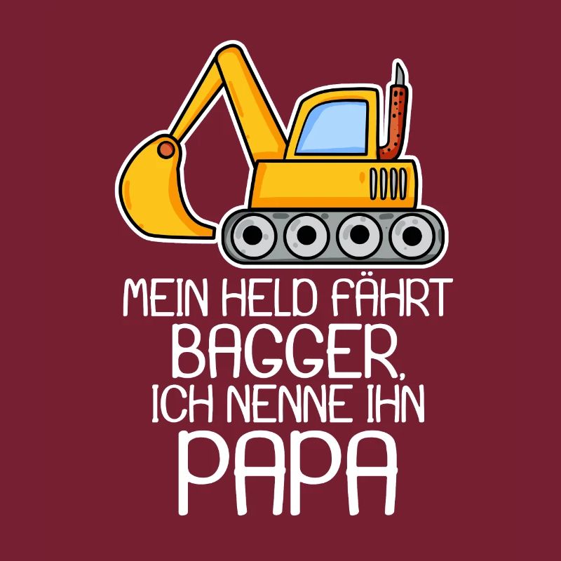 Bagger Bauarbeiter Papa