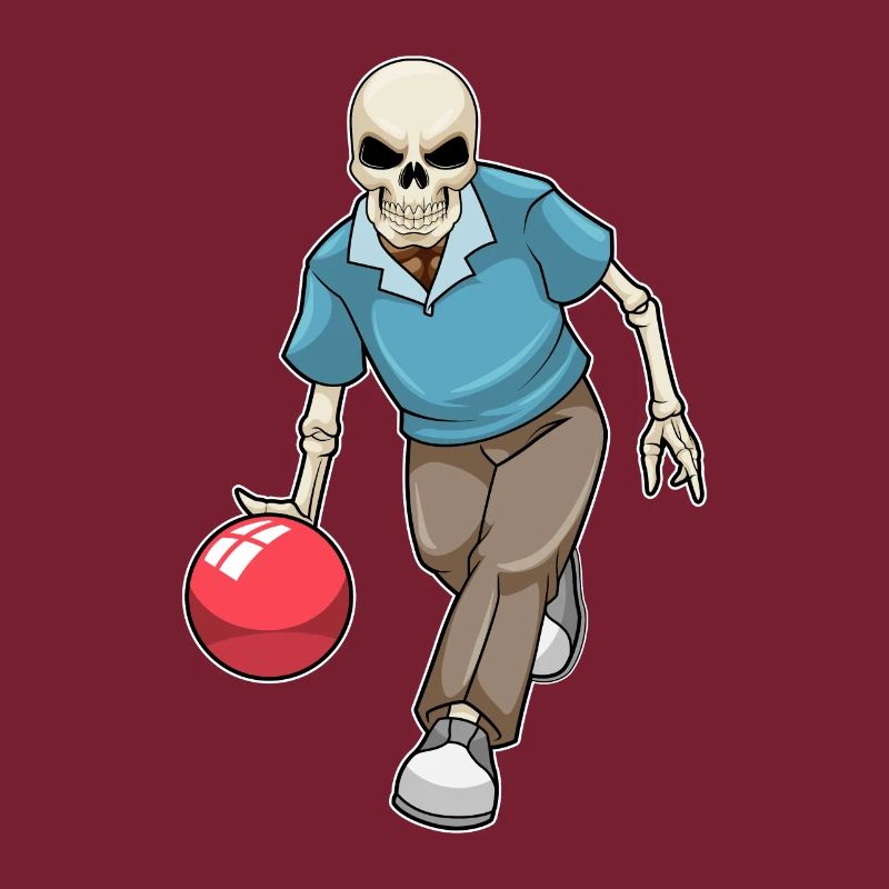Boule de bowling squelette