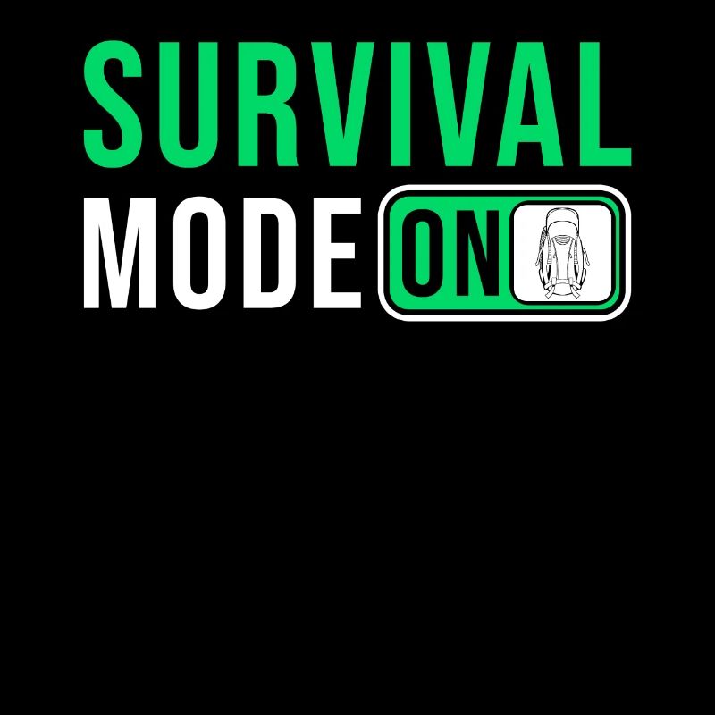 Prepper Survival Outdoor Spruch