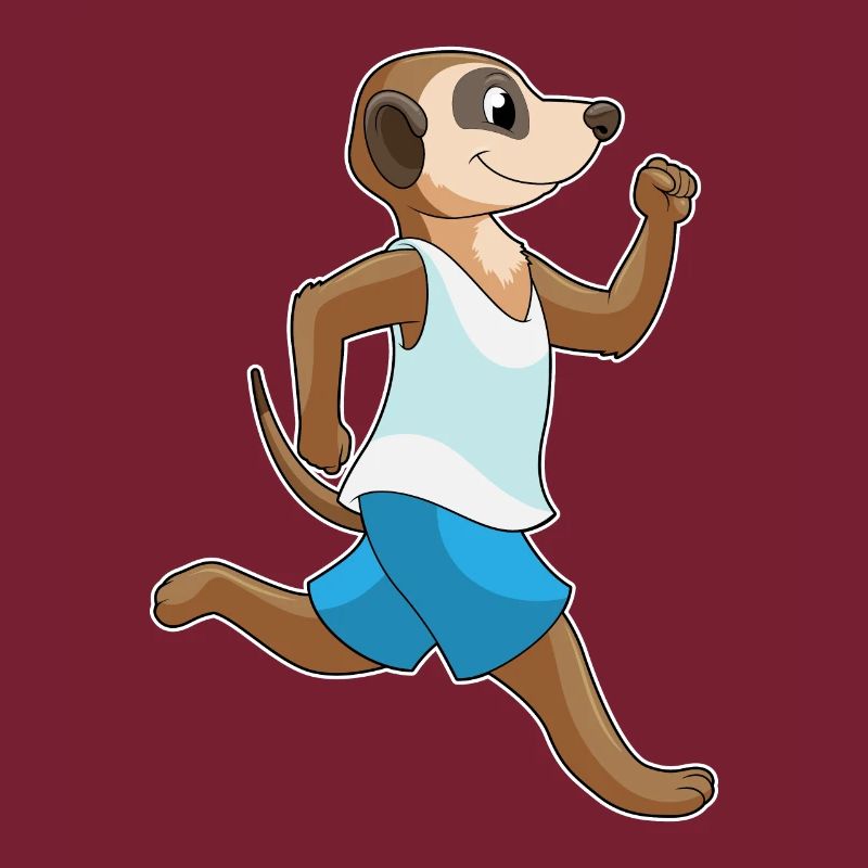Jogging sportif de suricate