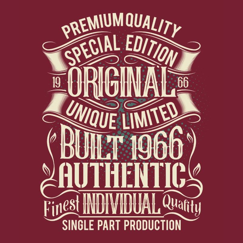 1966 Born Birthday Retro Vintage