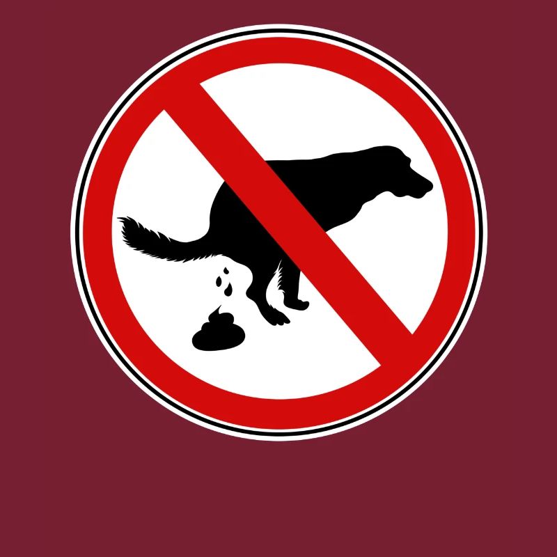 Hunde scheiße Verbotsschild