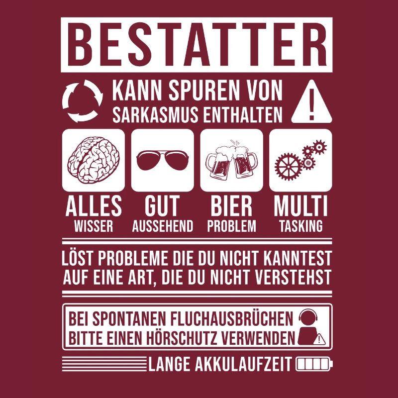 Bestatter Spruch lustig