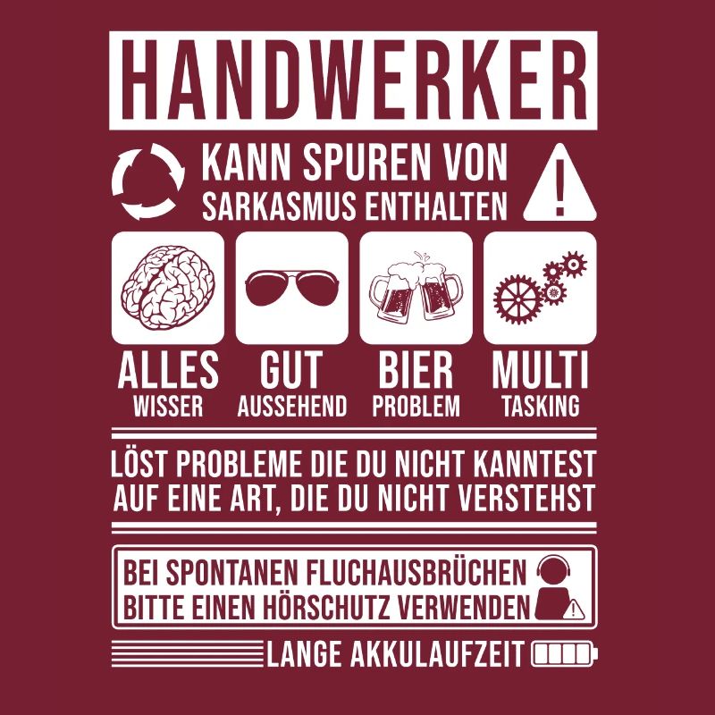Handwerker Spruch lustig