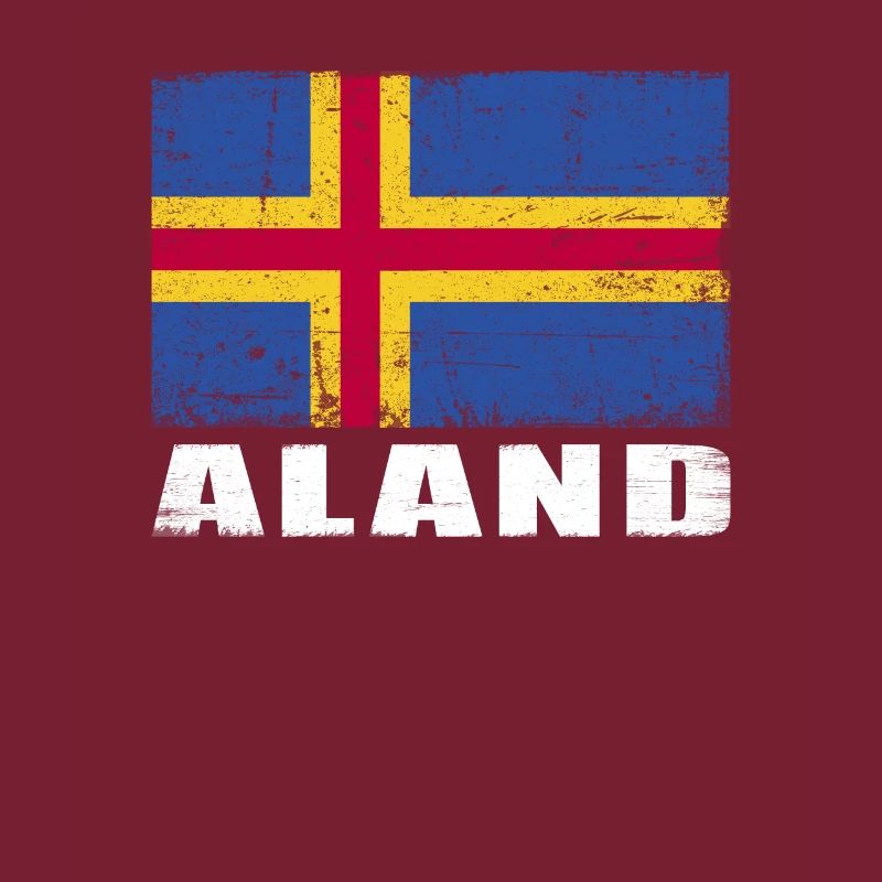 Drapeau Aland Grunge Drapeau Aland