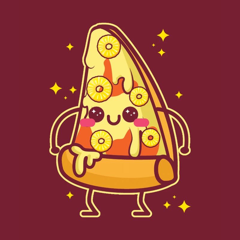 Pineapple -Pizza Kawaii Pineapple -Pizza Slice