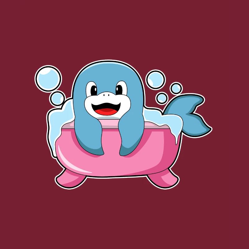 Dauphin dans la baignoire
