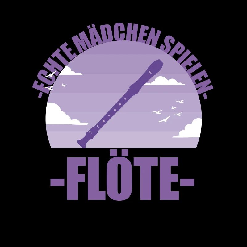 Flöte Musikerin Instrument Mädchen Geschenk
