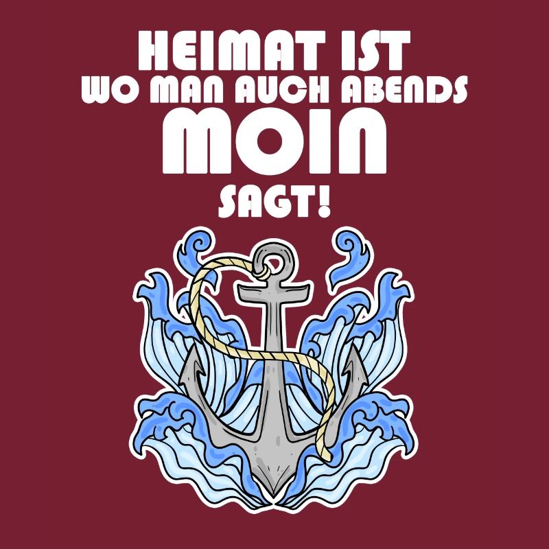 Anker Nordsee Plattdeutsch Spruch Moin