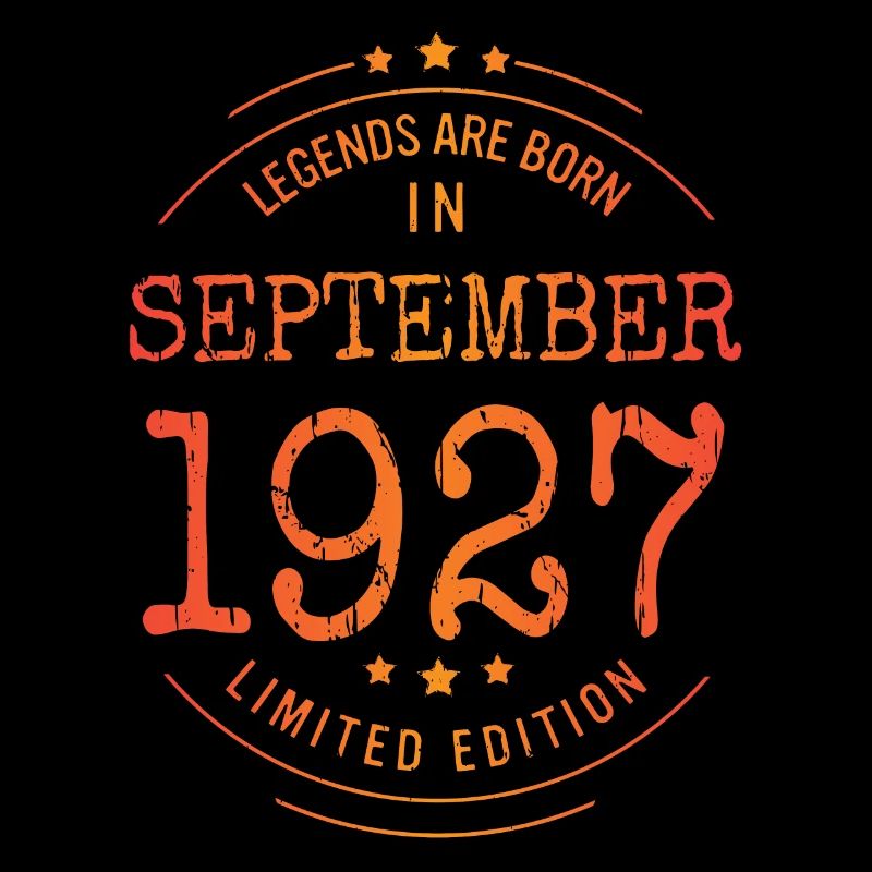Anniversaire Septembre 1927 Edition Limitée Millésime