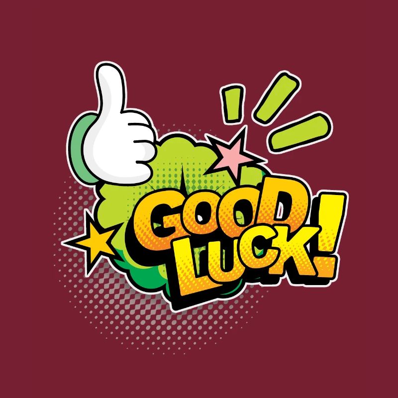 Good Luck Comic, Comic-Strips, Daumen nach oben