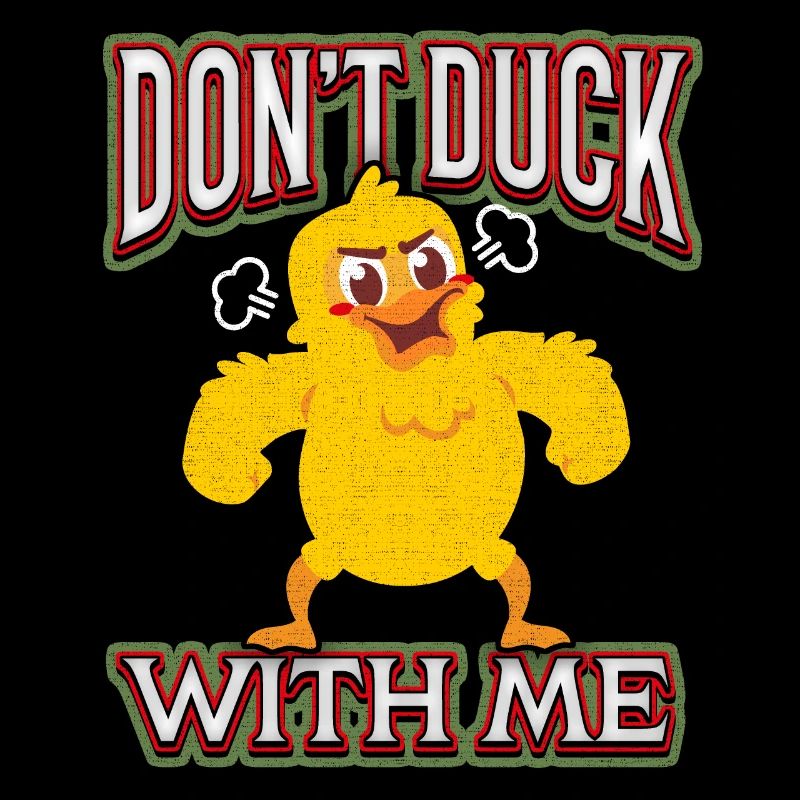 Comic duck funny saying Don't-Duck-with-me, Pun