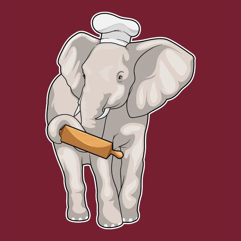 Elephant Baker Rolling Pin Baking