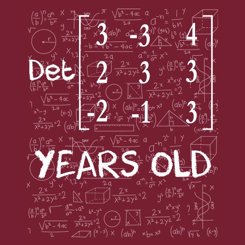 88. Geburtstag 88 Jahre Matrixdeterminante