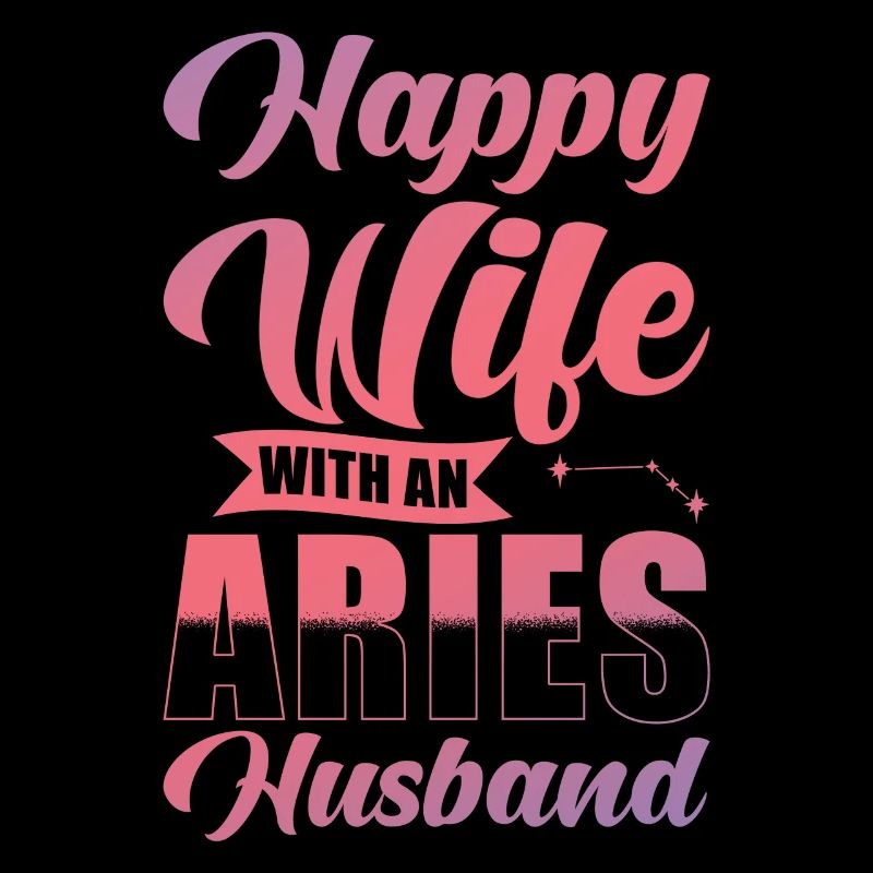 Widder Glückliche Frau mit Wasserman Ehemann