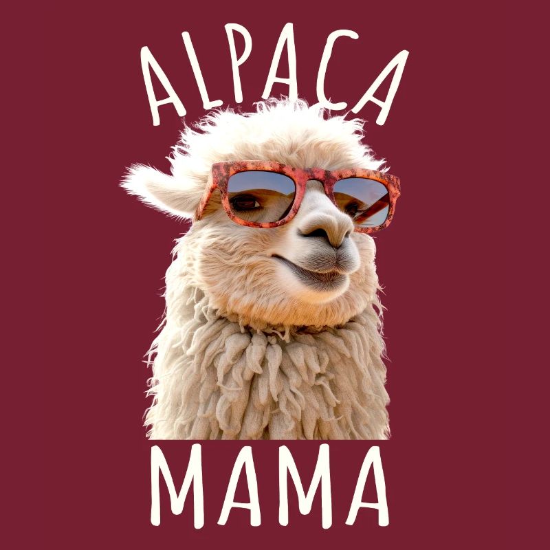 Alpaka Mama Alpaca Mutter Lama Muttertag Alpaka