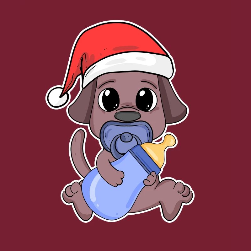 Chien Bébé Noël