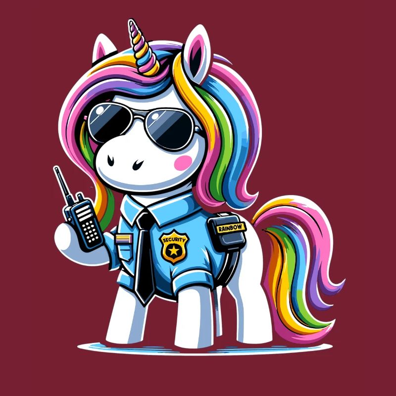Einhorn Regenbogen Niedliches Einhorn Sicherheit