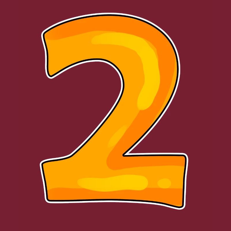 Two - 2 - Number Number