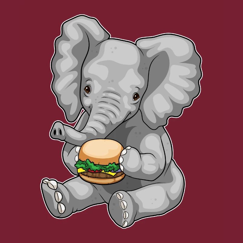Elefant Cheeseburger
