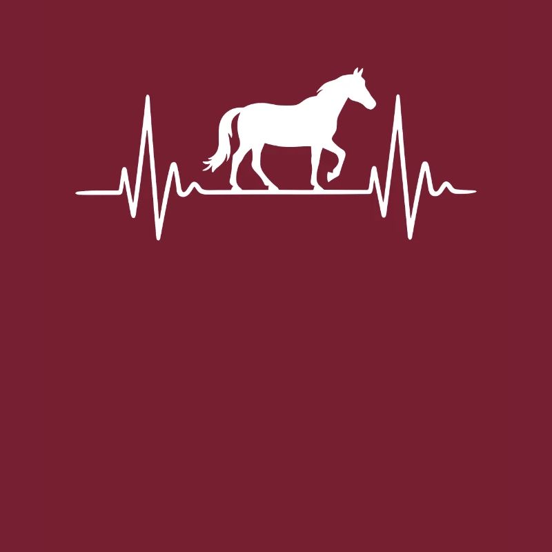 Conception de battements de cœur avec cheval