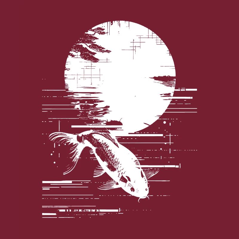 Fischen Zeichnung